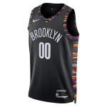 Maillot NBA Brooklyn Nets Personnalisable Nike 2025-26 City Edition Noir Swingman - Homme